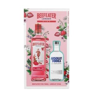 Pack Beefeater Pink Botella 700ml + Vodka Absolut Botella 375ml