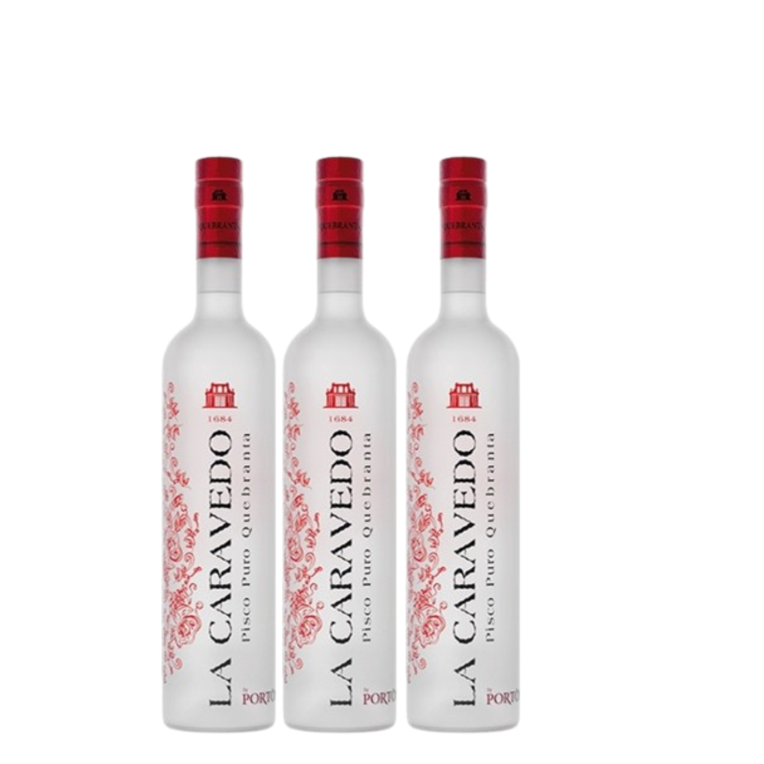 LA CARAVEDO PISCO 750ML PACK 3UND